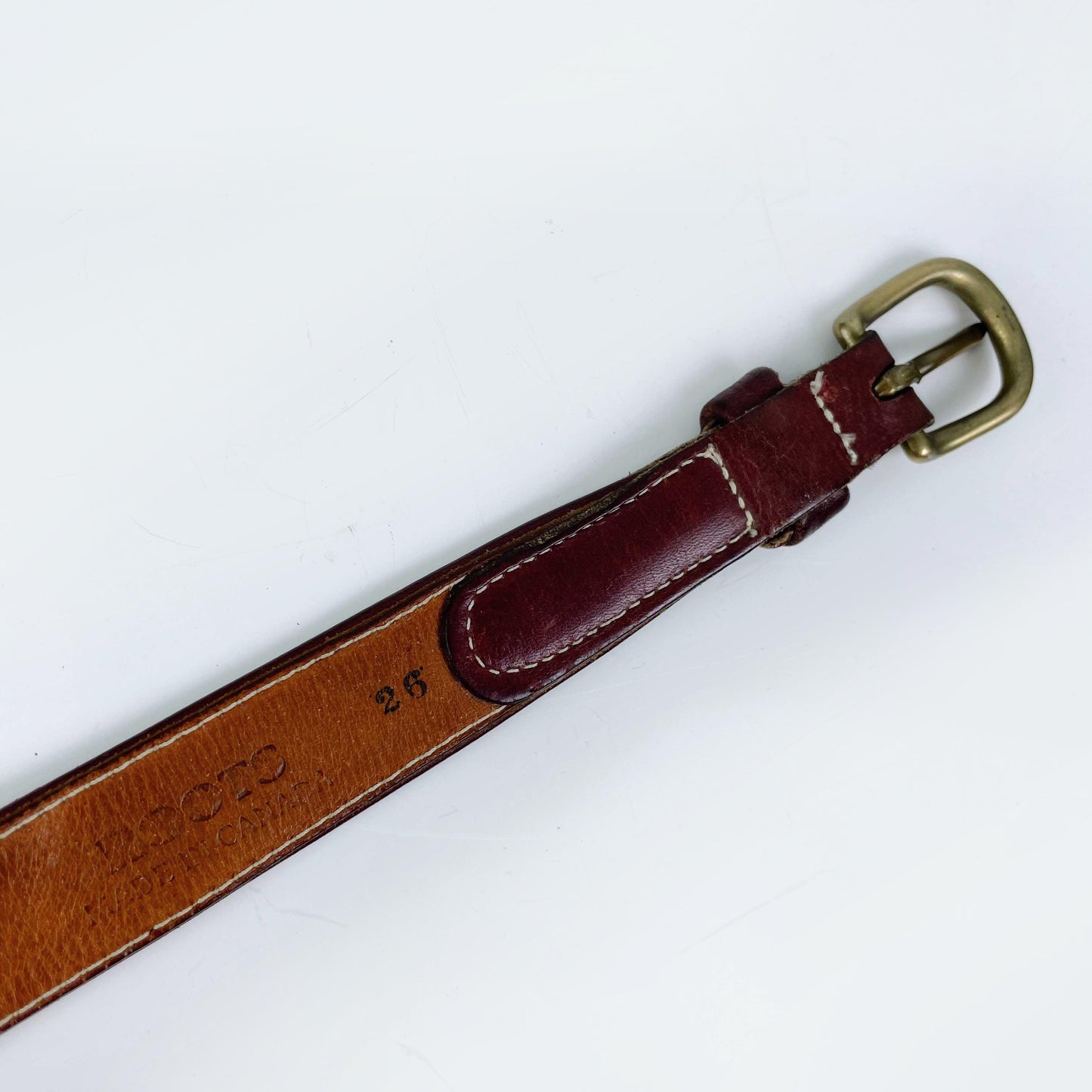 vintage 90s roots leather belt