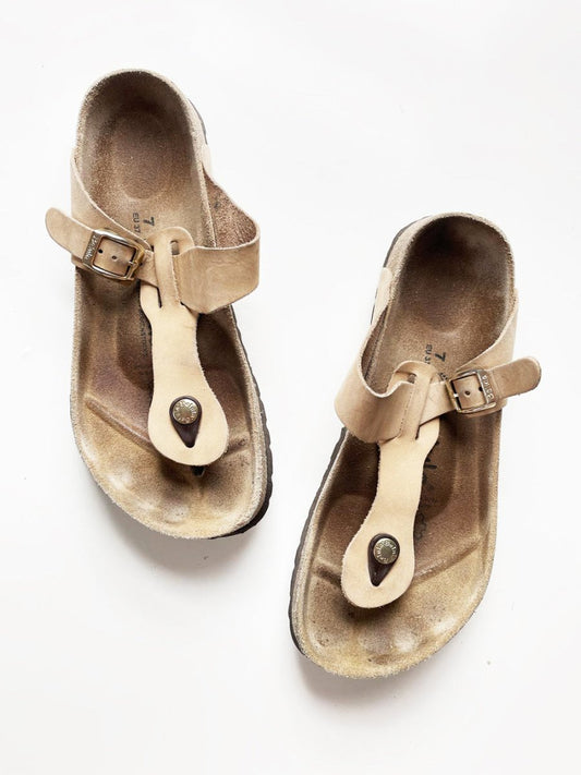 betula birkenstock leather gizeh thong sandal - good market thrift store