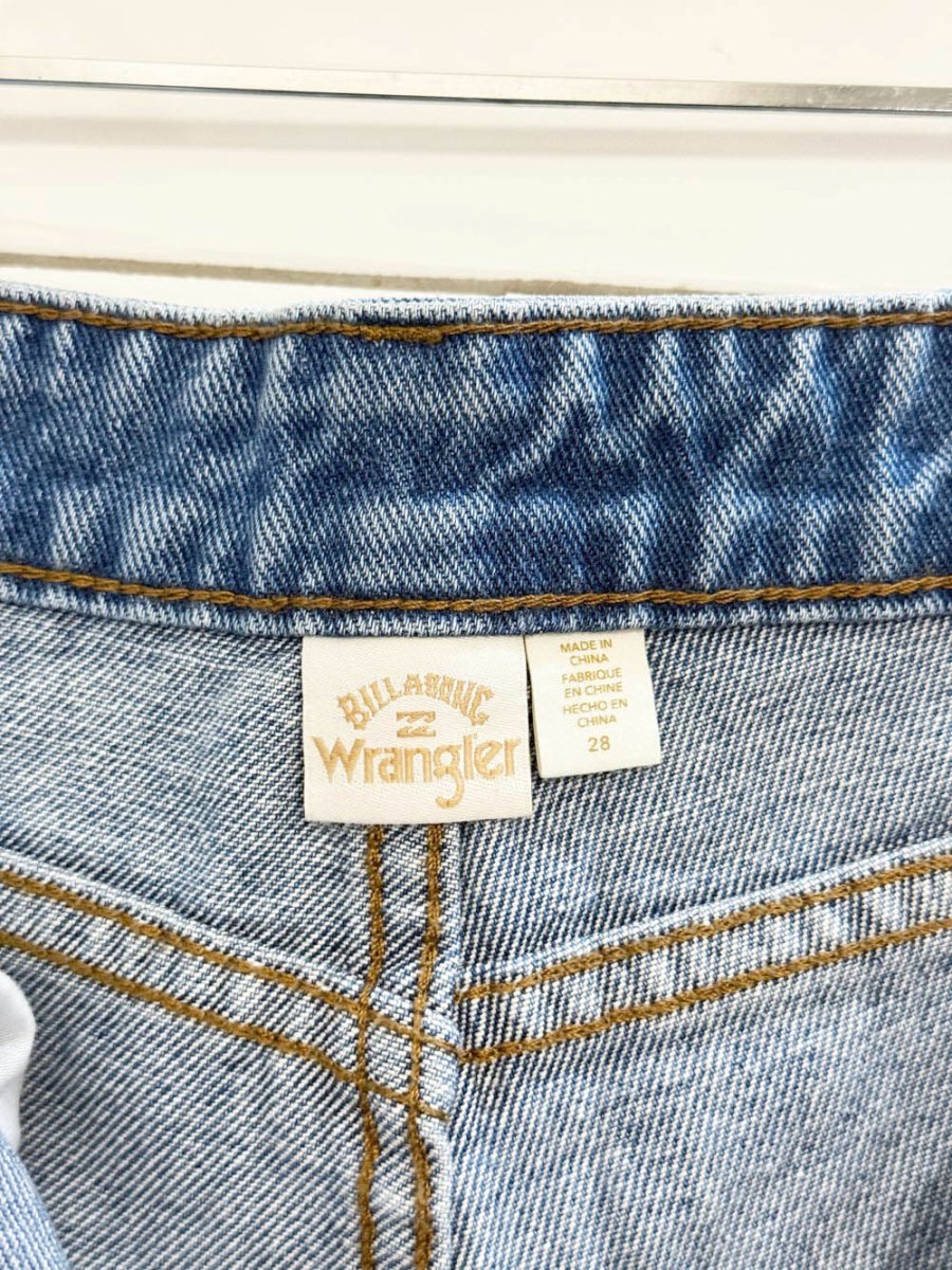 billabong x wrangler cut off denim shorts - good market thrift store