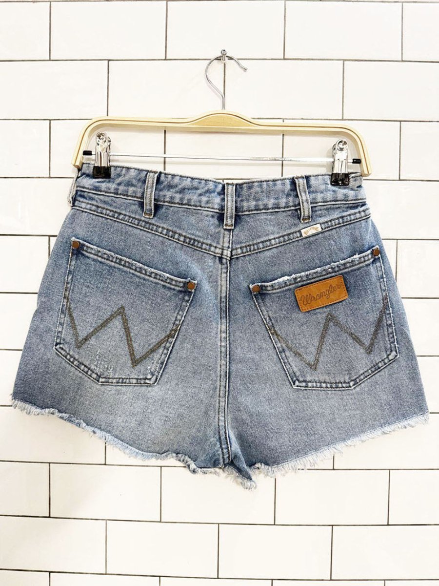 billabong x wrangler cut off denim shorts - good market thrift store