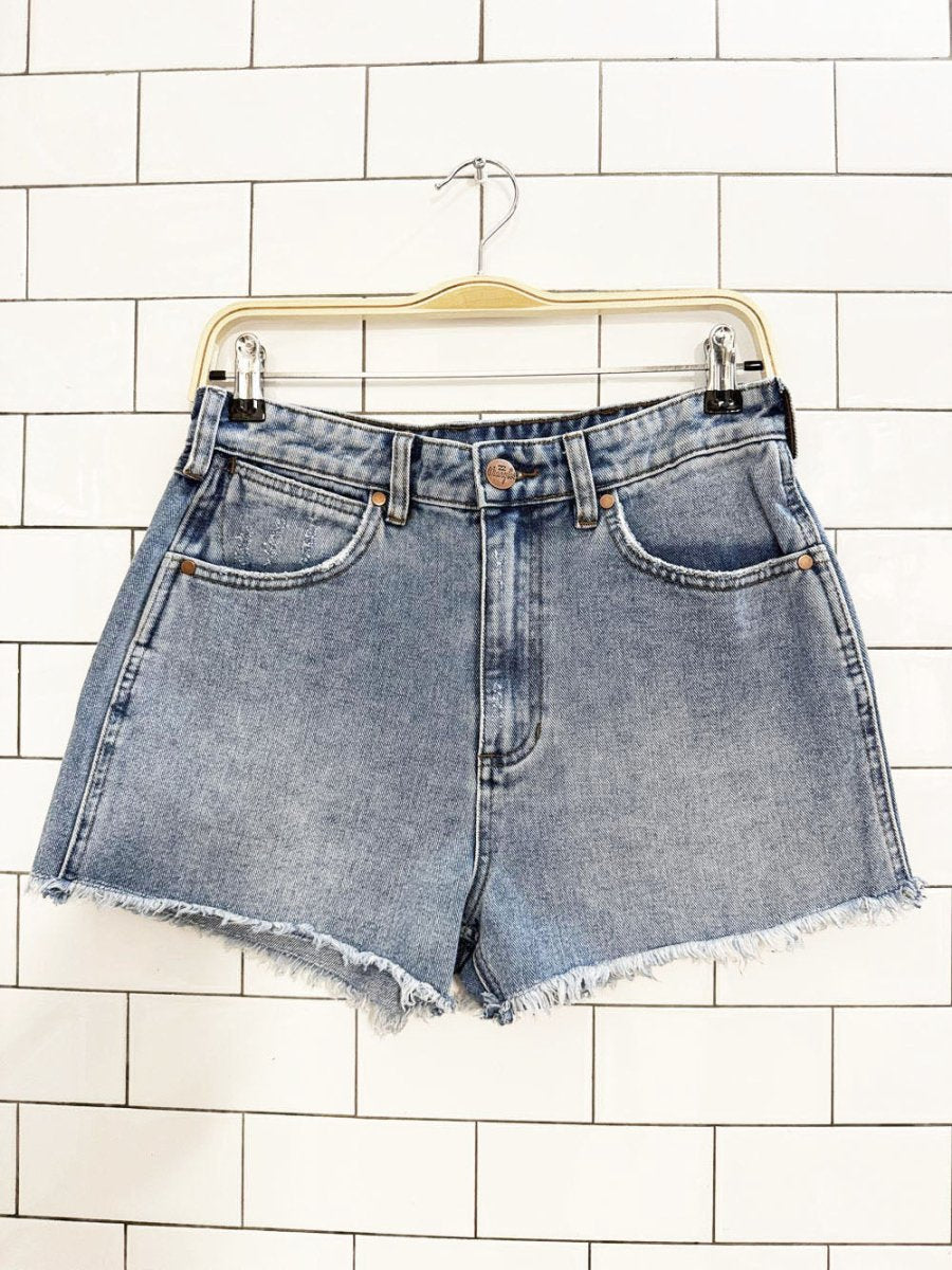 billabong x wrangler cut off denim shorts - good market thrift store
