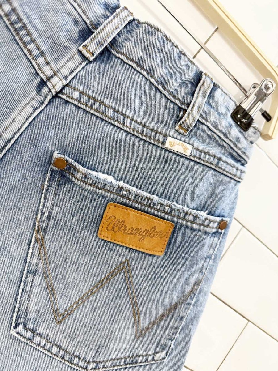 billabong x wrangler cut off denim shorts - good market thrift store