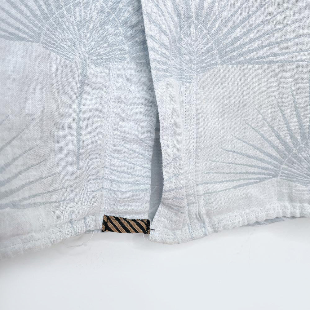 billy reid gauze cotton palm leaf shirt
