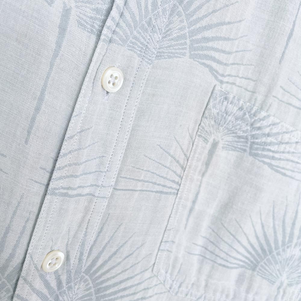 billy reid gauze cotton palm leaf shirt