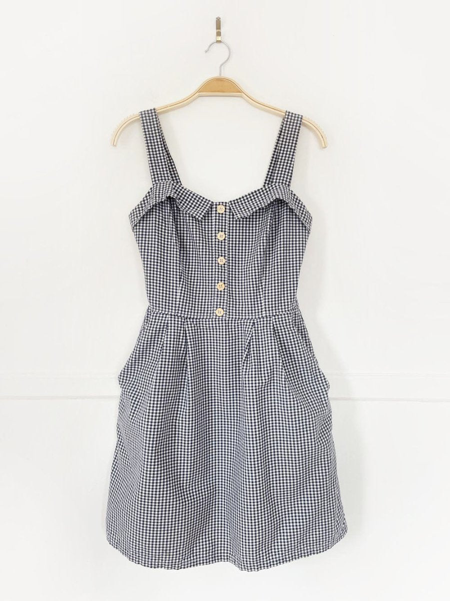 birds of a feather sylph ginham country mini dress | anthropologie - good market thrift store