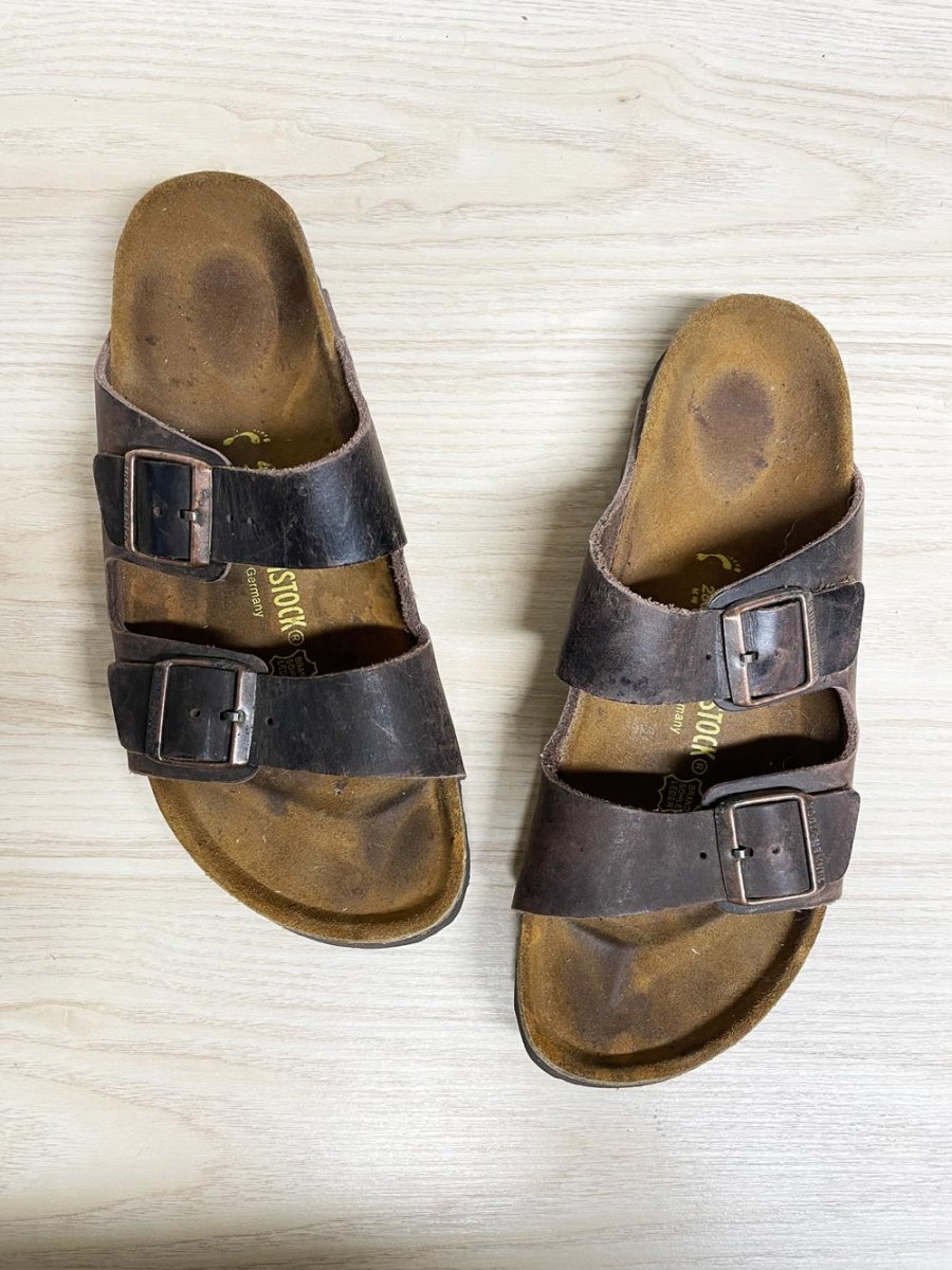 birkenstock arizona oiled leather sandals - good market thrift store