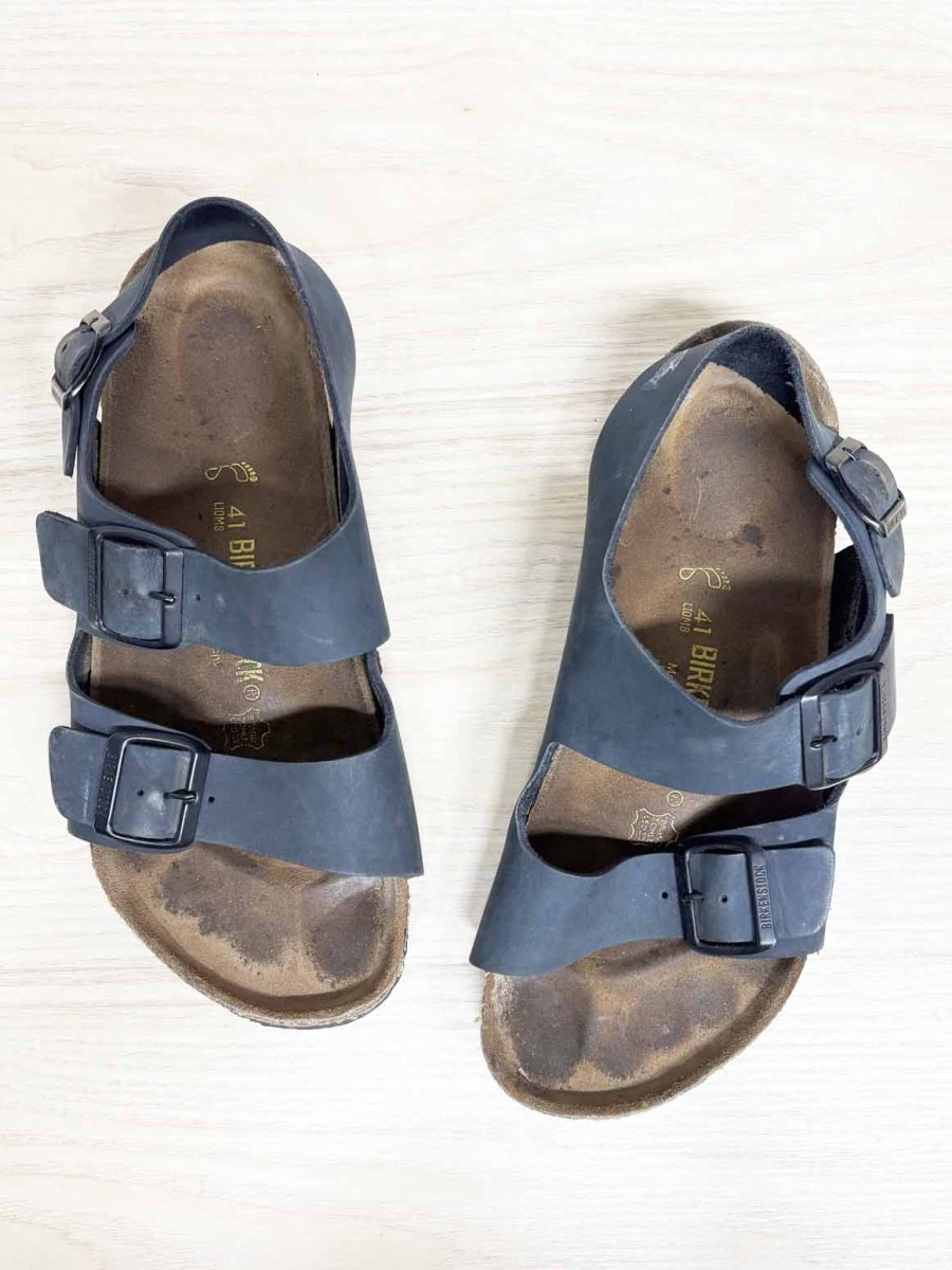 birkenstock milano leather sandal | made in germany - good market thrift store