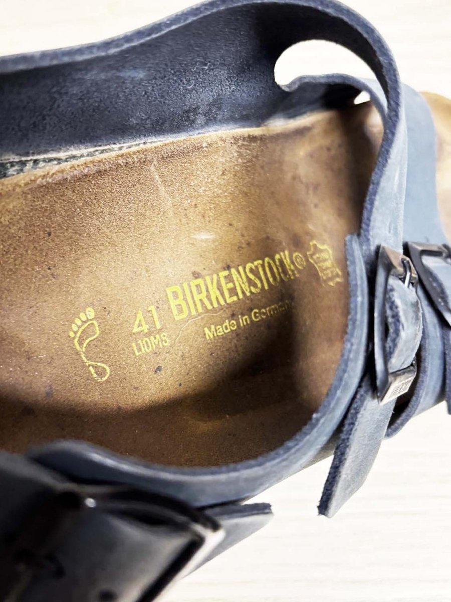 birkenstock milano leather sandal | made in germany - good market thrift store
