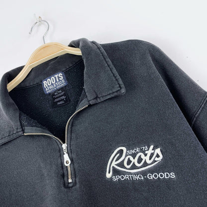 vintage 90s roots 1/4 zip relaxed sweatshirt