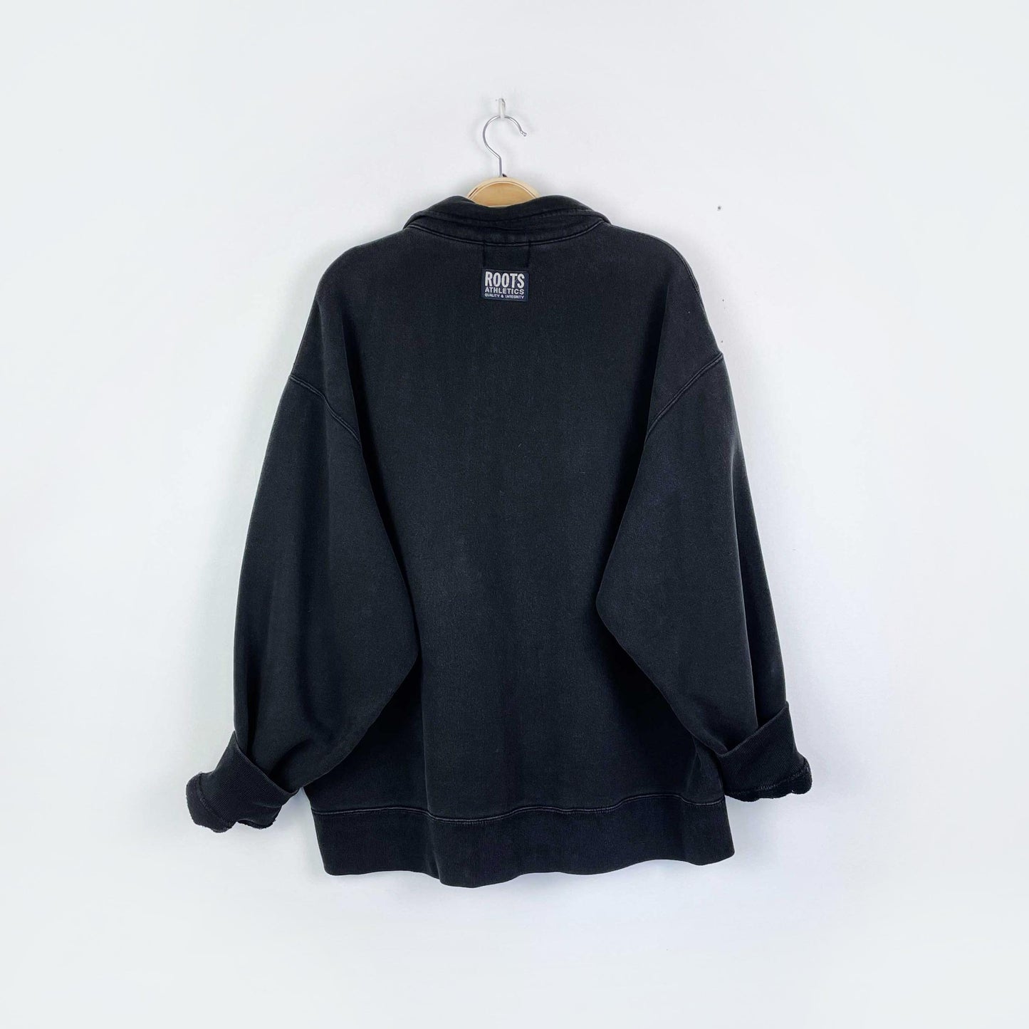 vintage 90s roots 1/4 zip relaxed sweatshirt