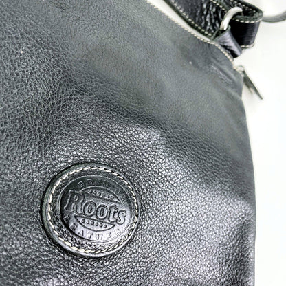 vintage roots pebbled leather villager bag