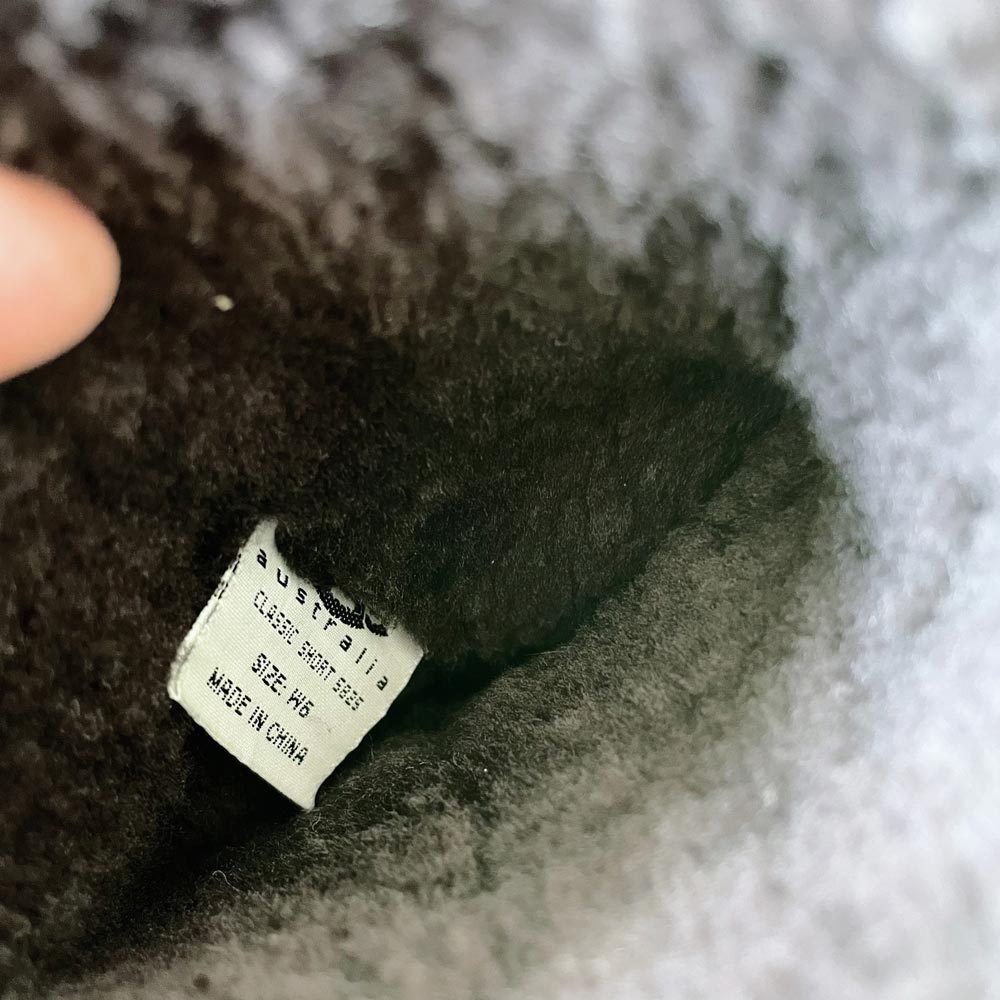 ugg classic short black sheepskin boots