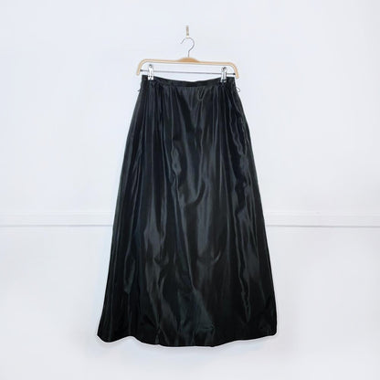 vintage nygard belted taffeta full skirt