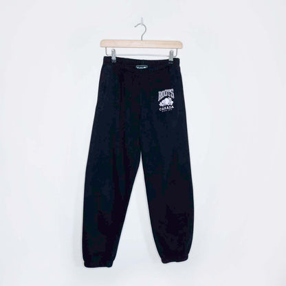 roots black original cooper sweatpants - size small