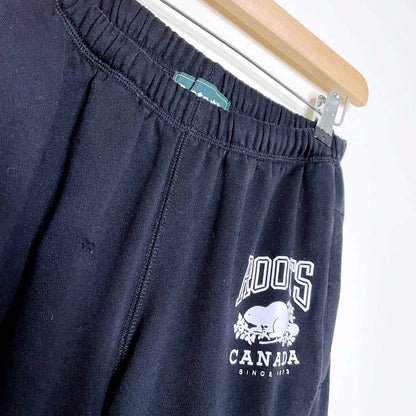 roots black original cooper sweatpants - size small
