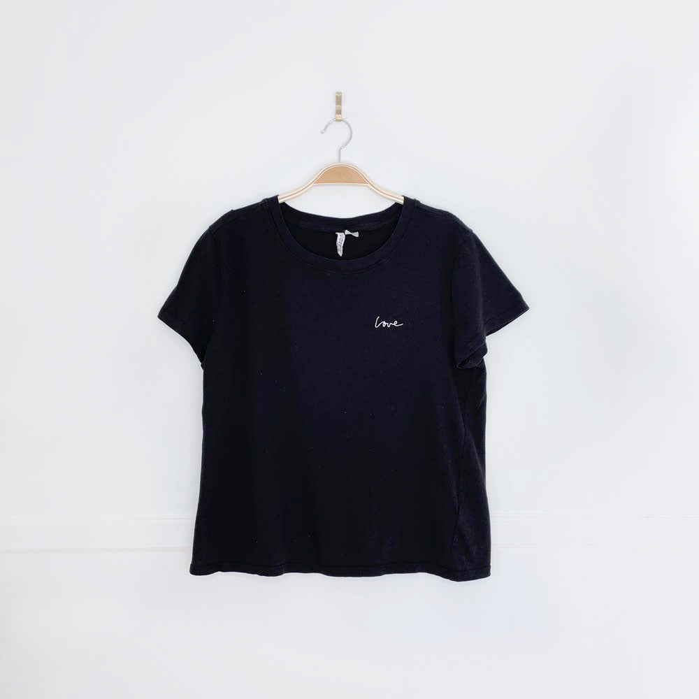 h&m embroidered love tee