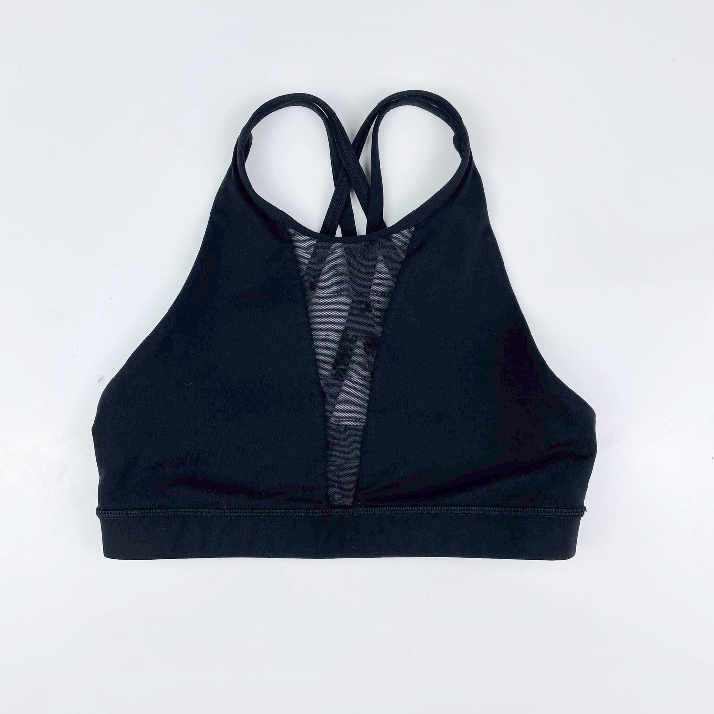 lululemon 2018 black energy bra flocked - size 6