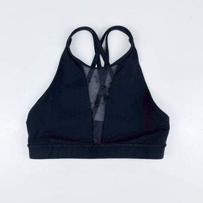 lululemon 2018 black energy bra flocked - size 6