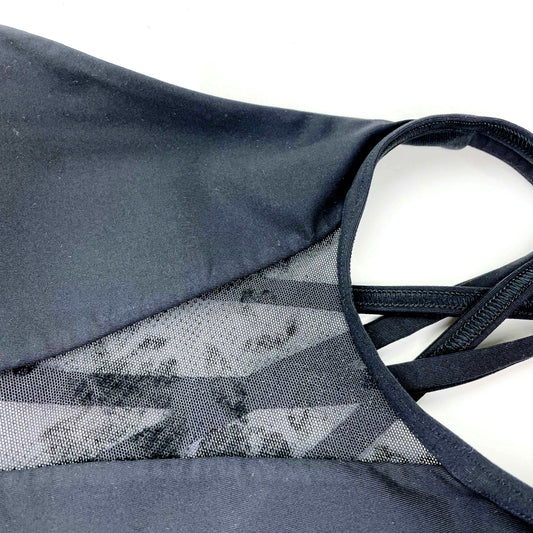 lululemon 2018 black energy bra flocked - size 6