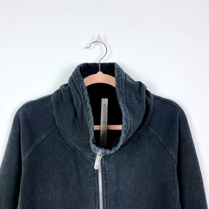 lululemon full zip quilted sweatshirt cardigan - size 12