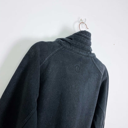 lululemon full zip quilted sweatshirt cardigan - size 12