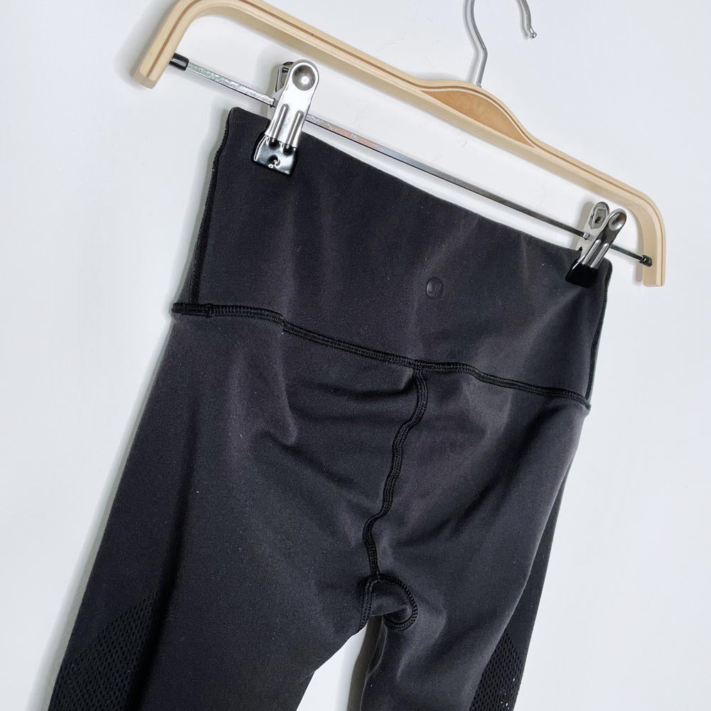 lululemon 2017 reveal crop mesh lycra tights