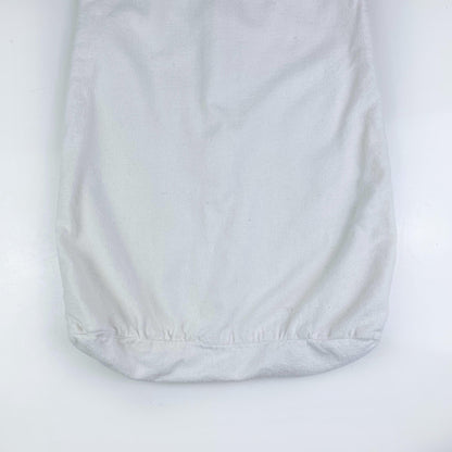 vintage nights in white flannel baby sleeper - size up to 17 lbs