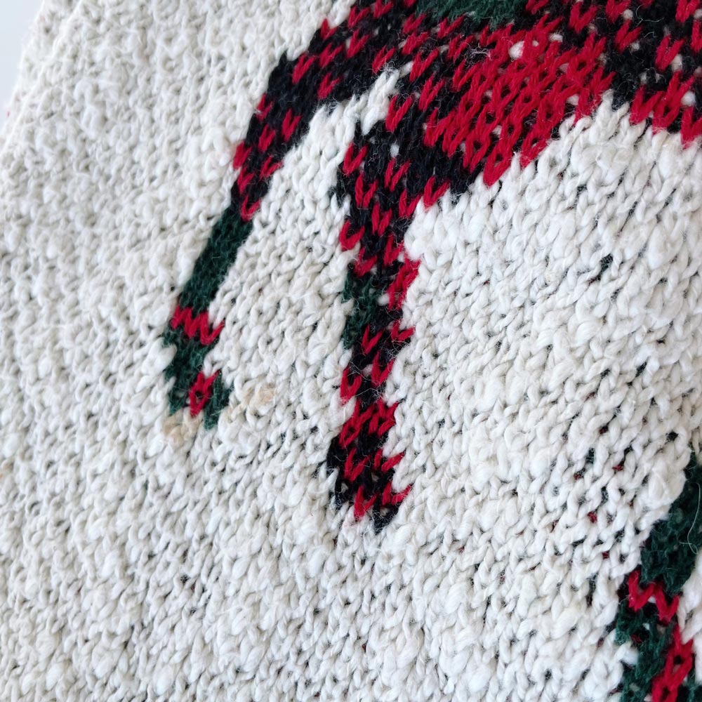 aspen plaid deer knit throw blanket