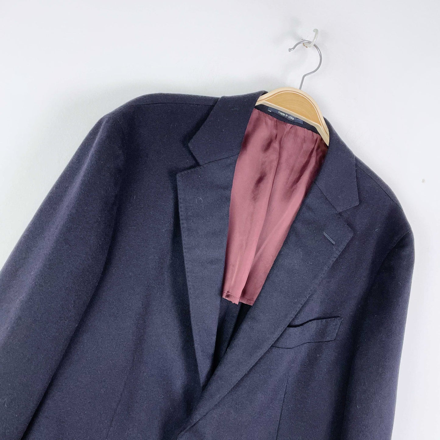 colombo pure cashmere navy blue sport coat