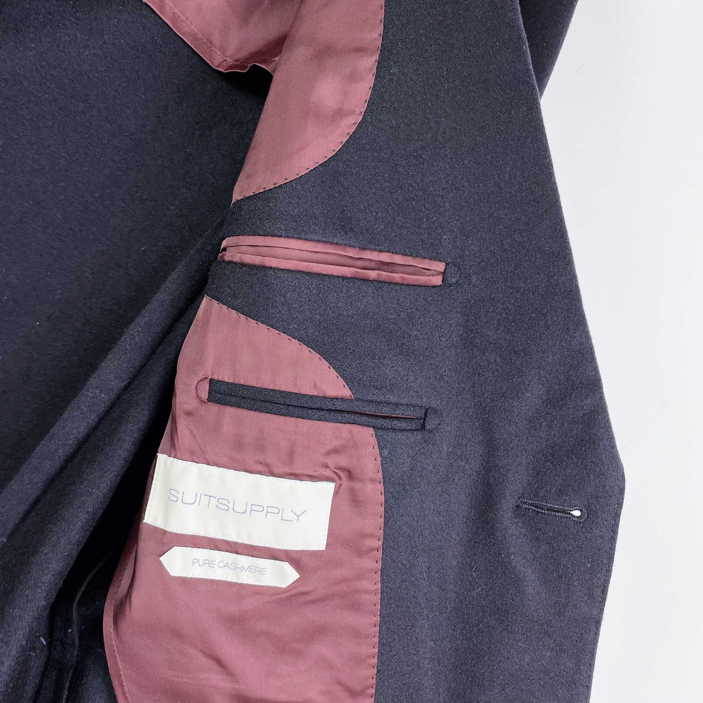 colombo pure cashmere navy blue sport coat