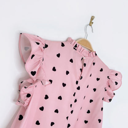 collection by zoezele ruffled heart blouse