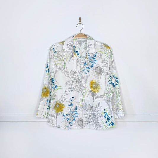 hinson 2023 wu luxe cotton floral blouse