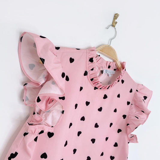 collection by zoezele ruffled heart blouse