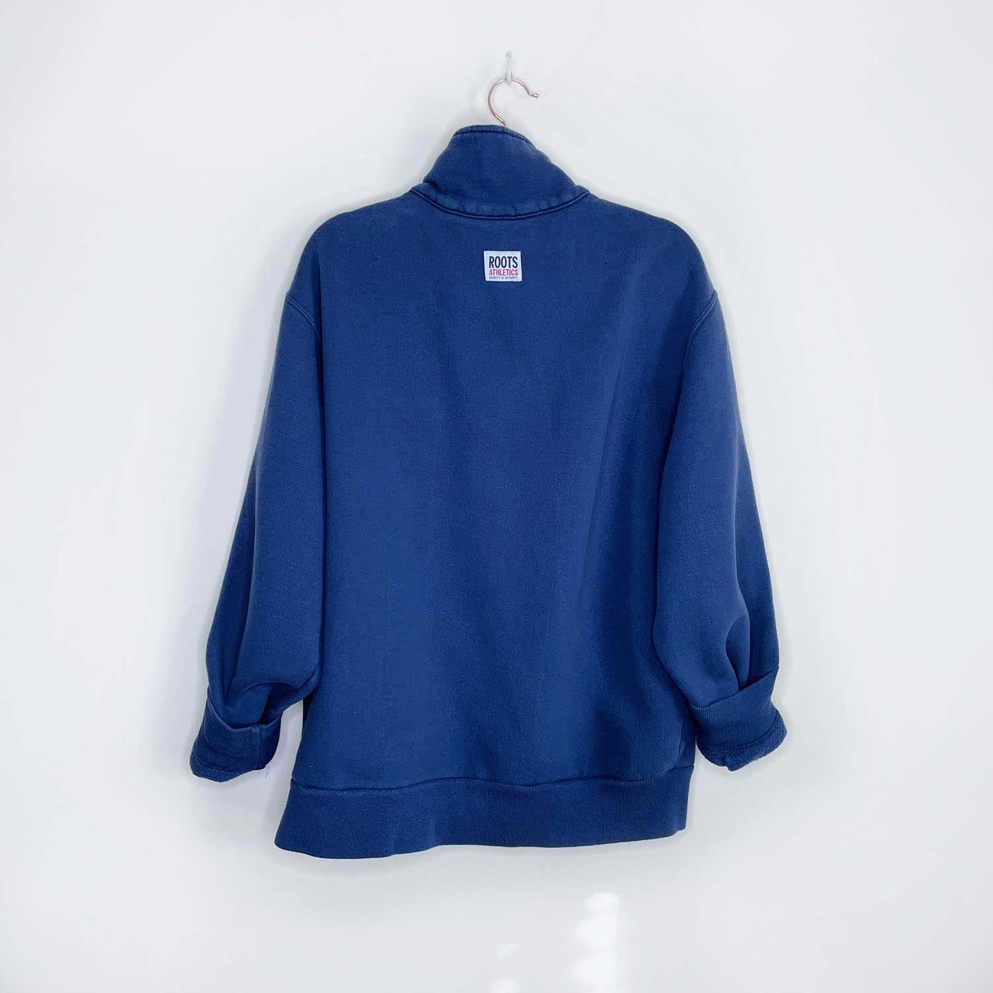 vintage 90s roots 1/4 zip sweatshirt - size large