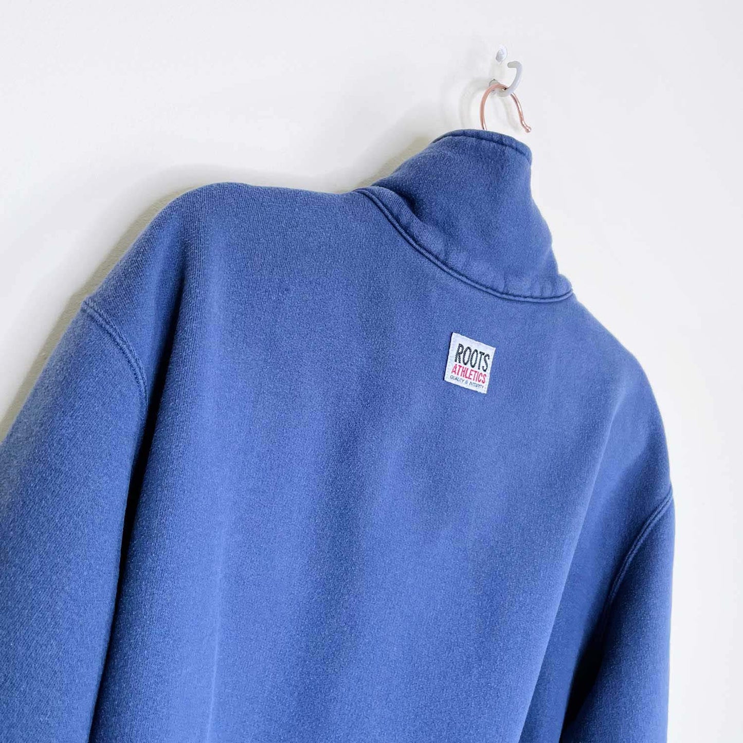 vintage 90s roots 1/4 zip sweatshirt - size large