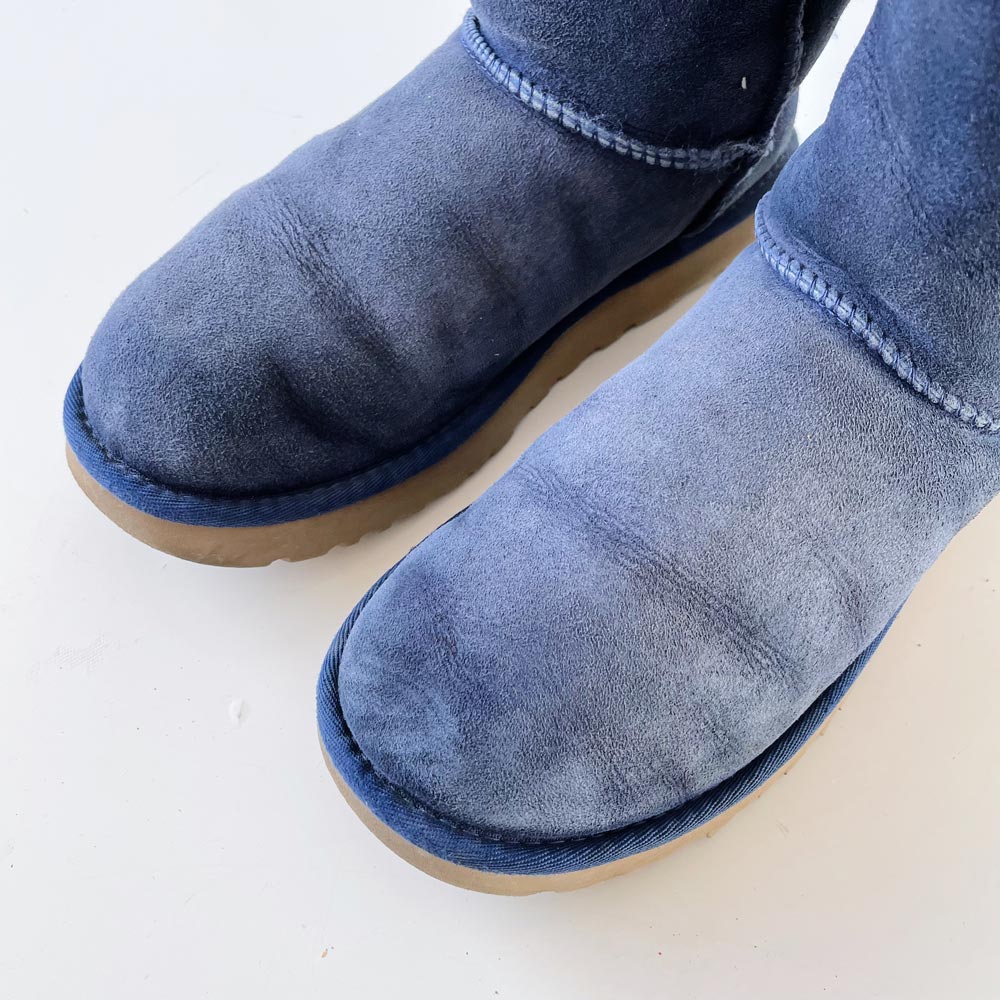 ugg bailey bow II blue sheepskin boot