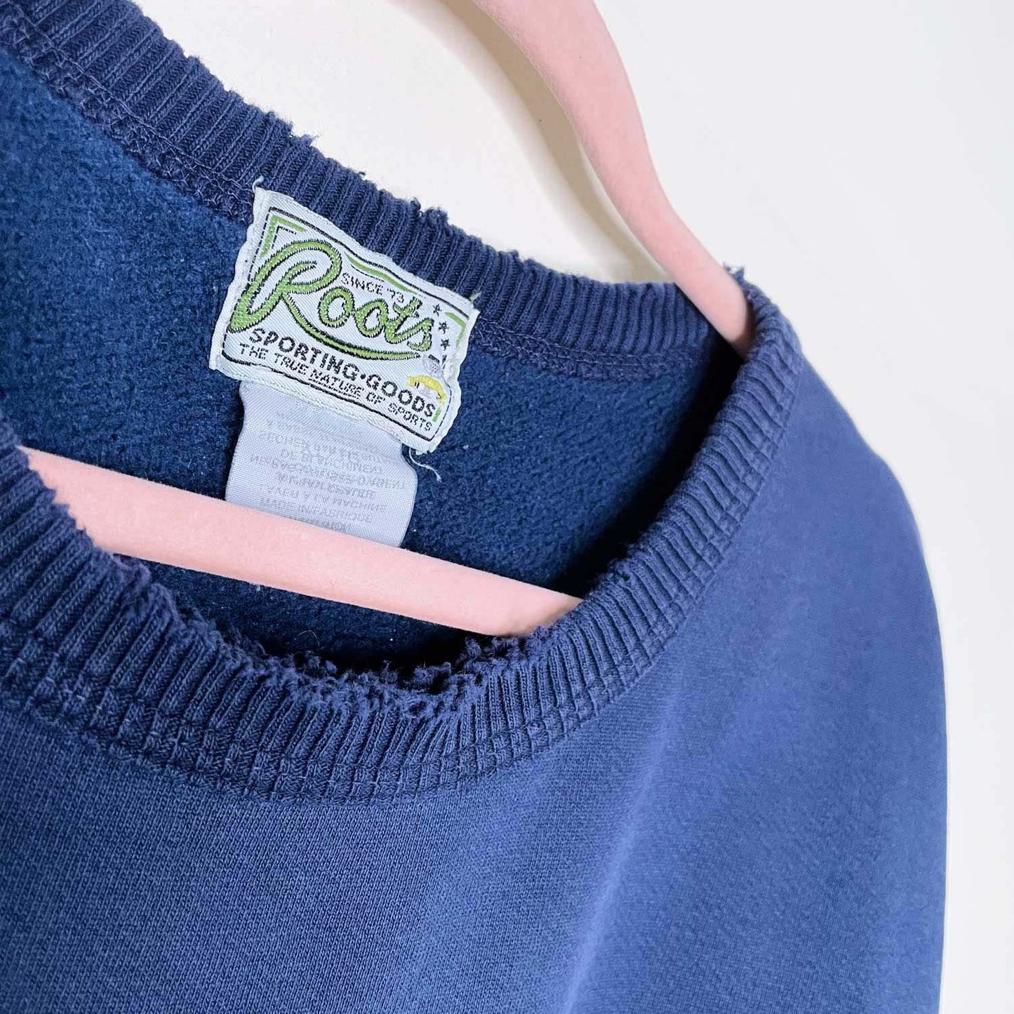 vintage 90s roots nameplate crewneck - size xl