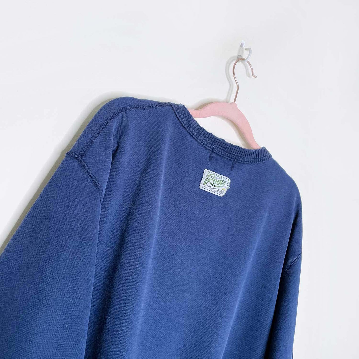 vintage 90s roots nameplate crewneck - size xl