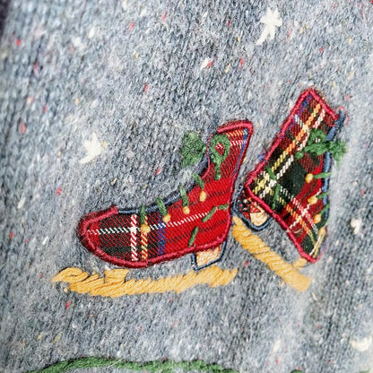 vintage victoria jones angora holiday knit full zip hoodie