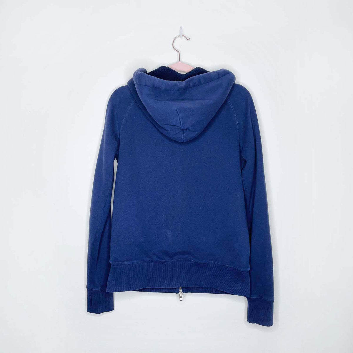 roots sherpa lined full zip hoodie jacket - size xs