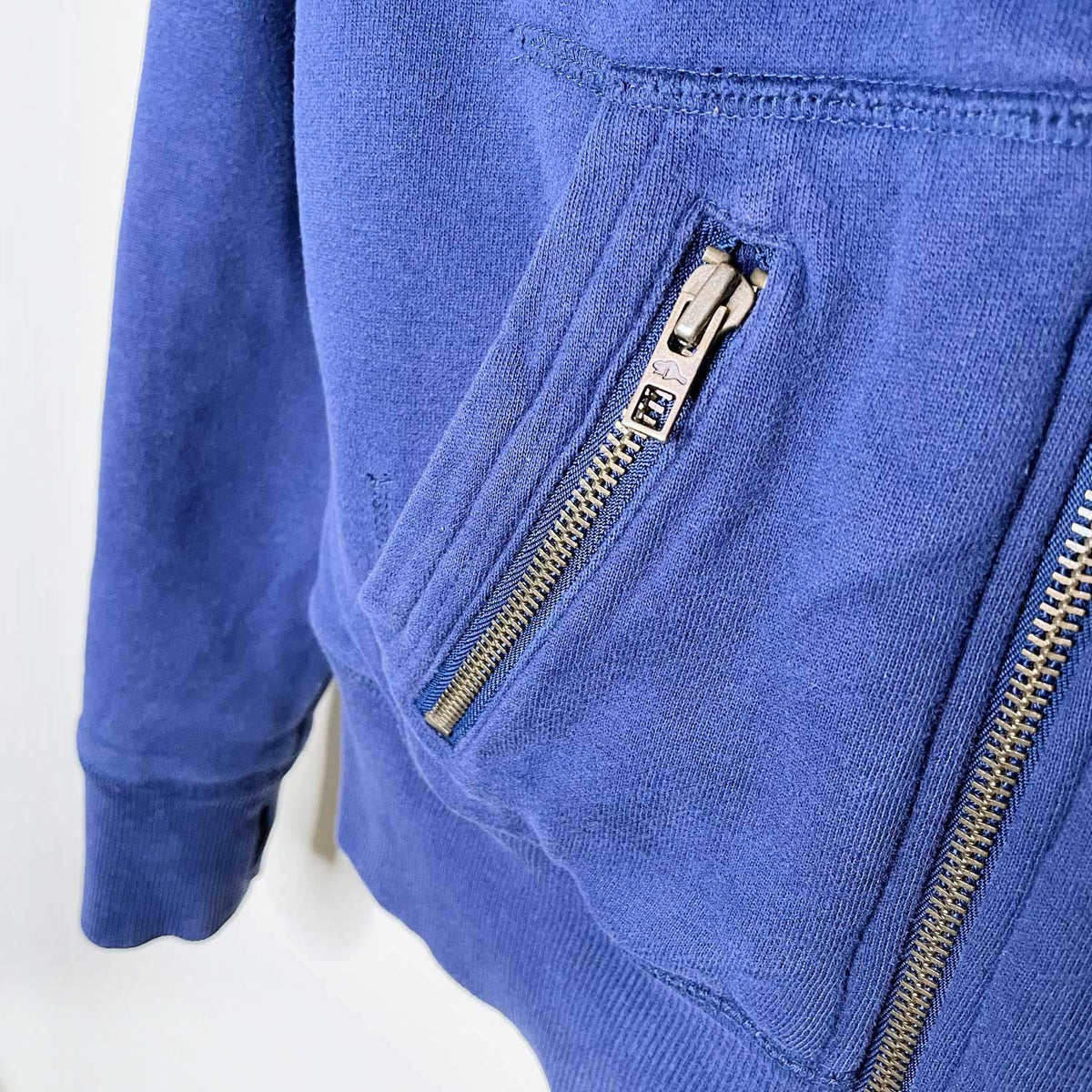 roots sherpa lined full zip hoodie jacket - size xs