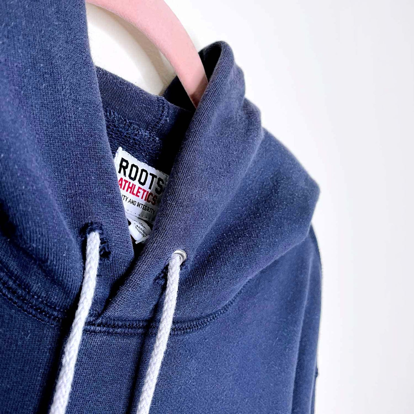 vintage 00s roots varsity nameplate hoodie - size xs