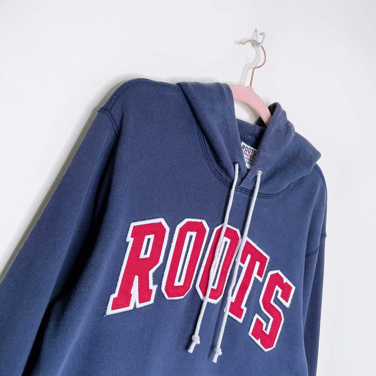 vintage 00s roots varsity nameplate hoodie - size xs