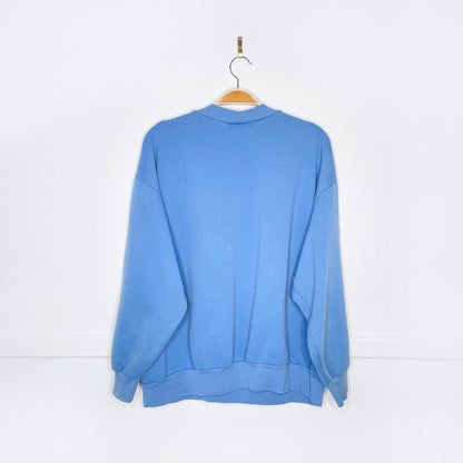 vintage 00s carroll reed snowman graphic crew