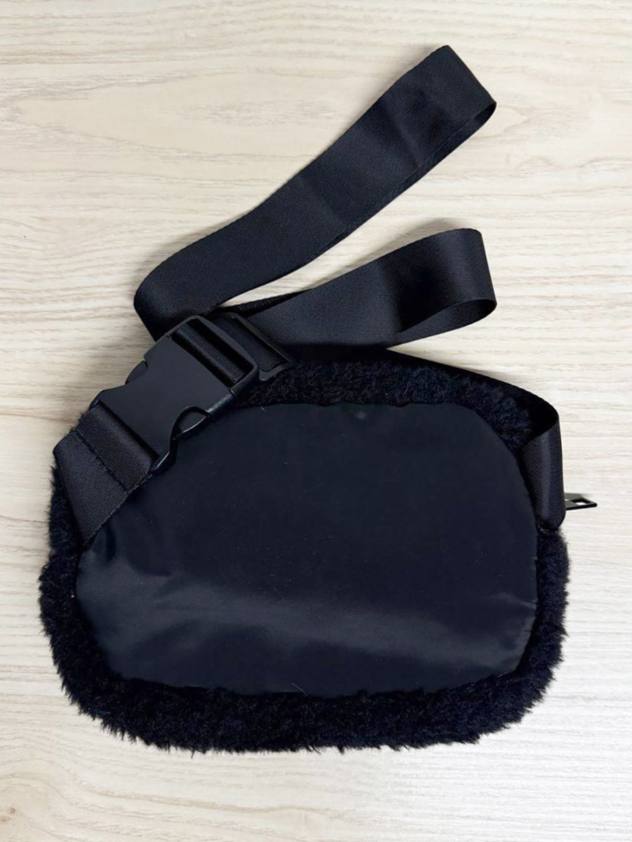 bluenotes fuzzy plush fanny pack - good market thrift store