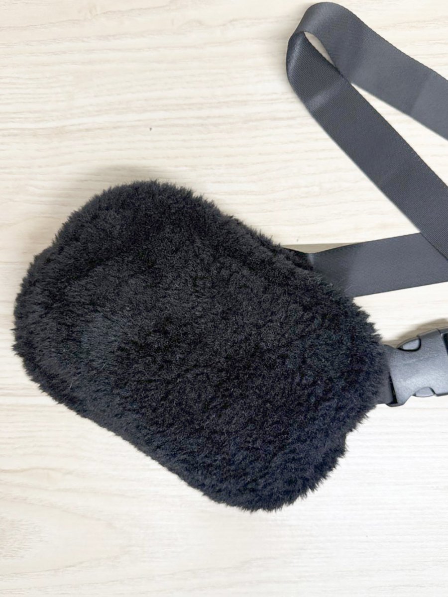 bluenotes fuzzy plush fanny pack - good market thrift store