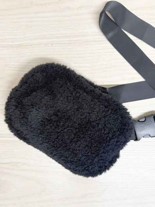 bluenotes fuzzy plush fanny pack - good market thrift store