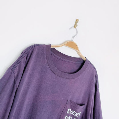 vintage 80s mww x earth activist faded ringer pocket tee