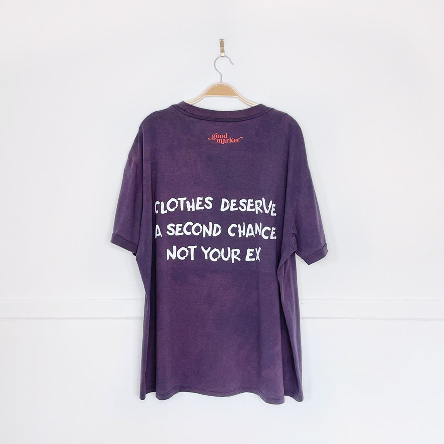 vintage 80s mww x earth activist faded ringer pocket tee