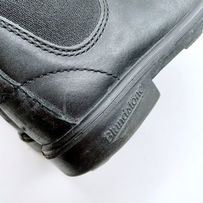 blundstone black leather chelsea ankle boots - size 13